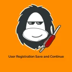 User Registration Save and Continue